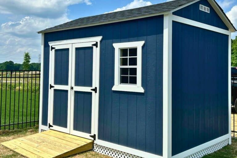 10x12 Gable Shed in Suffolk VA with Ramp
